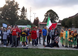 Slavnostní nástup na vyhlášení výsledků