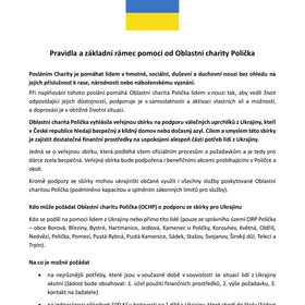 Veřejná sbírka_pro Ukrajinu - pravidla čerpání