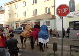 I koně musí stát na stopce, než budou moci vyrazit 