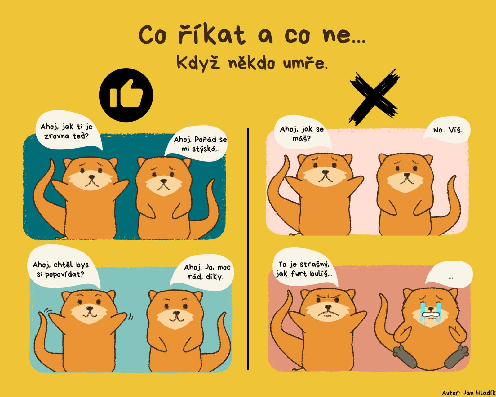 Ahoj, jak ti je zrovna teď 