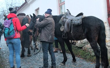 Než se koňáci převléknou, koně pohlídají sociální pracovnice