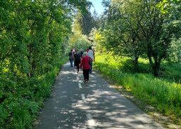 Tým Denního stacionáře - klienti i pracovnice rádi podpořili Centrum duševního zdraví