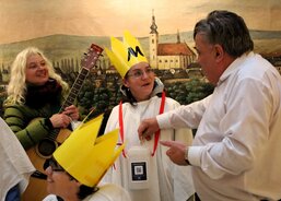 Už 6. ledna jsme zašli s koledou na radnici, koledovali klienti AC dílen